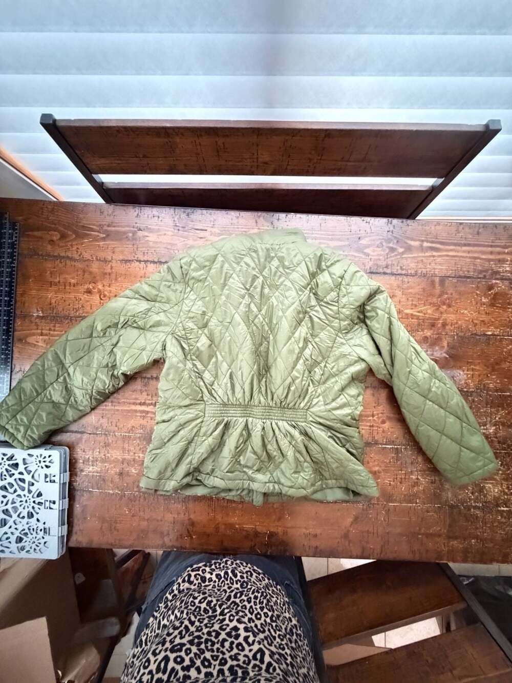 Ashley Stewart Green Quilted Zip-Up Jacket Size 18/20 - Picture 8 of 8